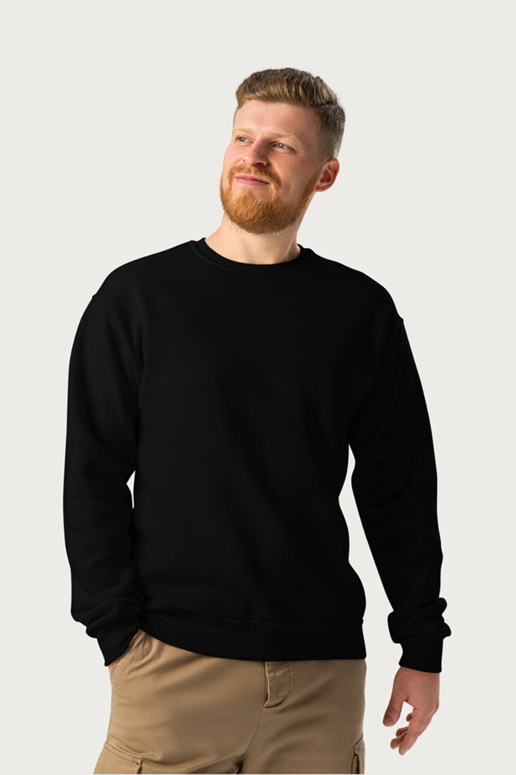 Elite Black Oversized Sweatshirt | Unisex Premium Cotton Comfort