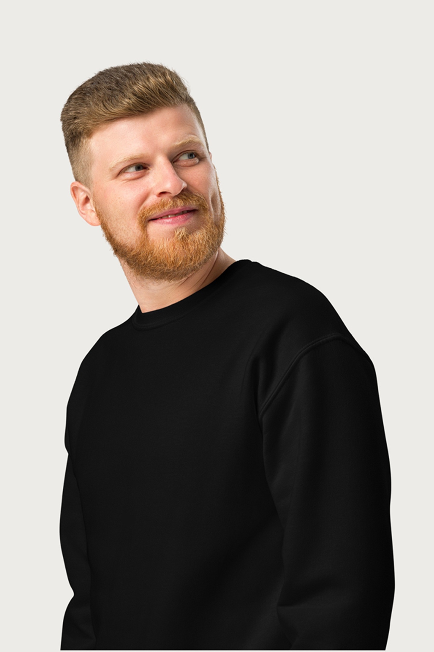 Elite Black Oversized Sweatshirt | Unisex Premium Cotton Comfort - Image 6