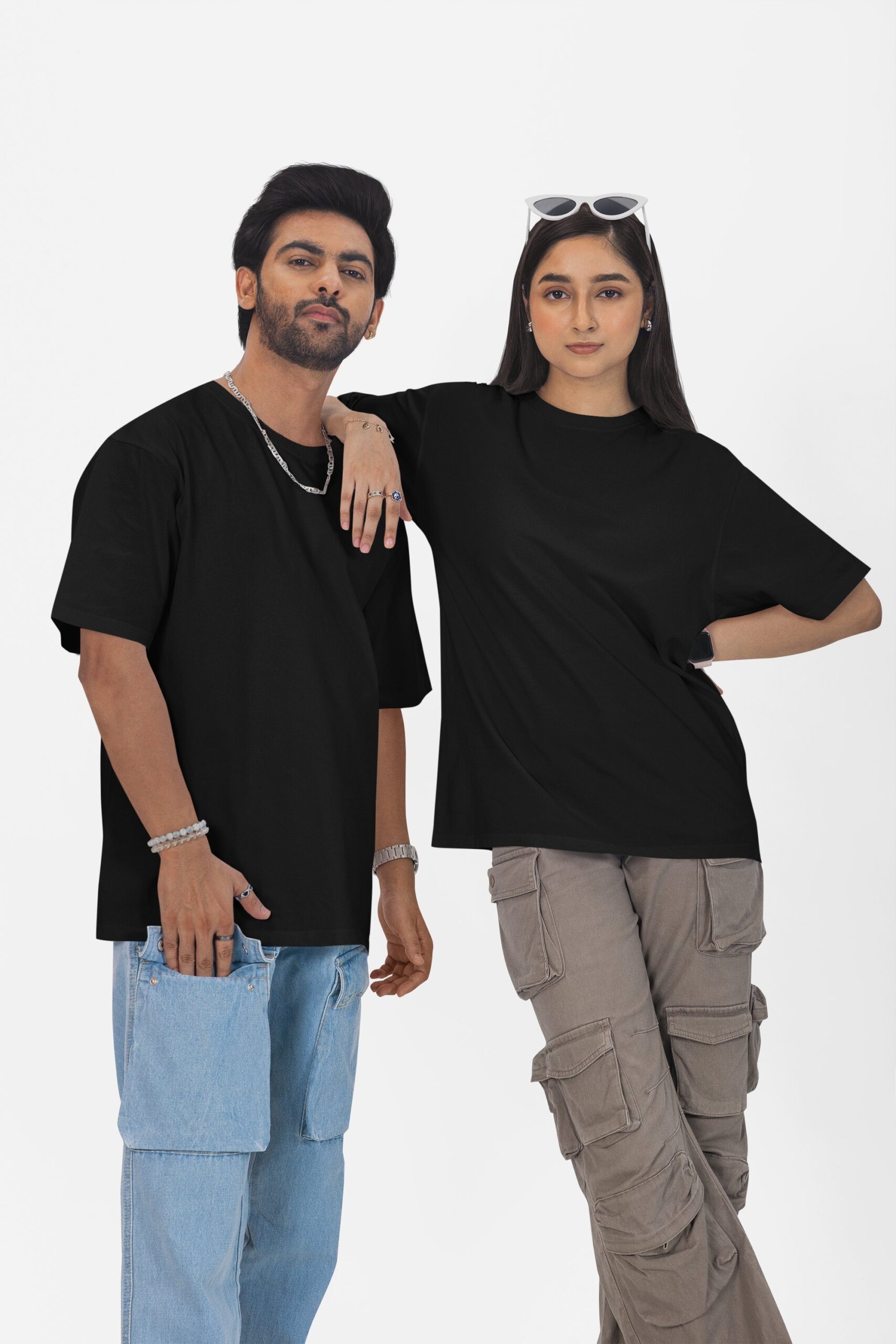 black oversize tshirt