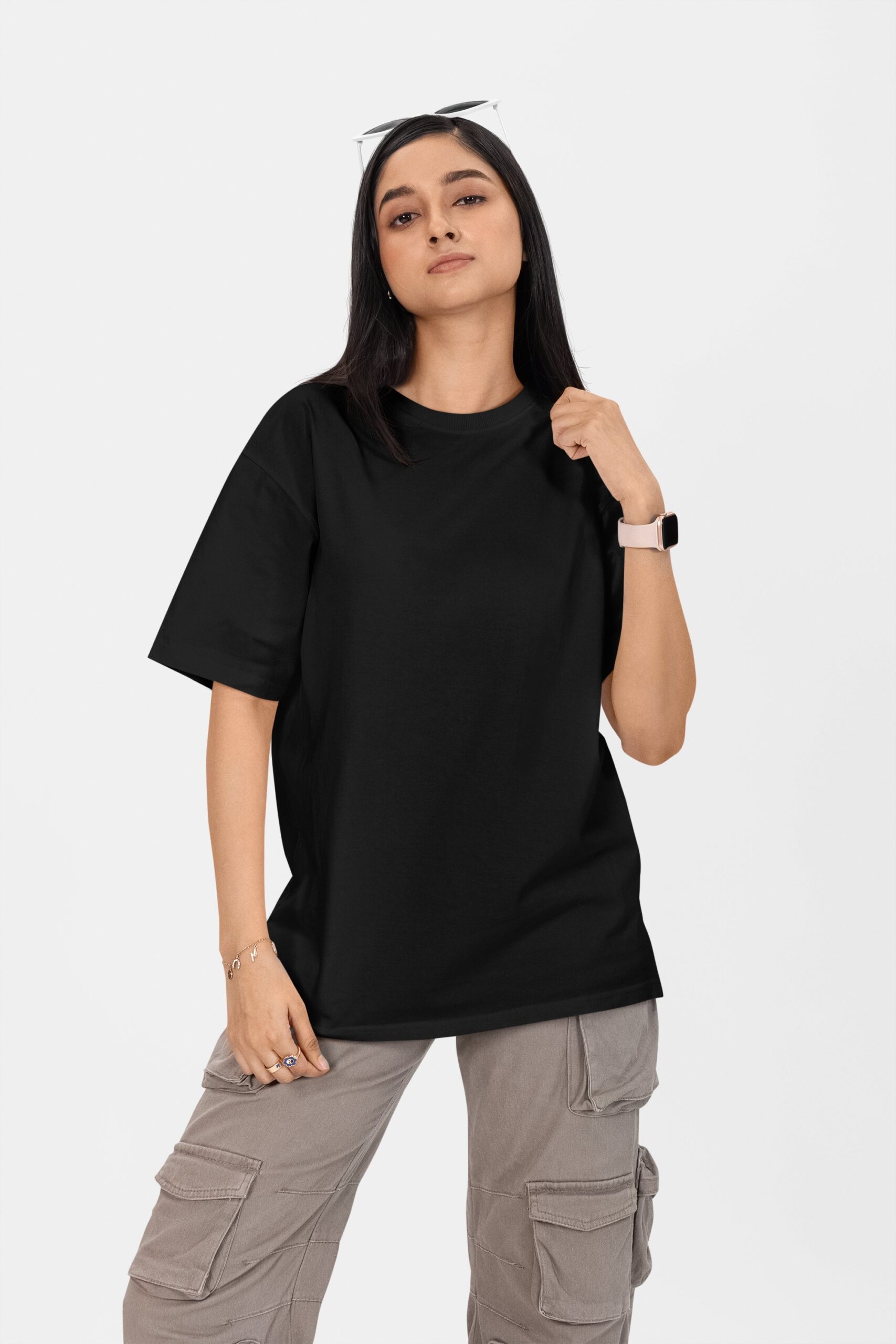 black oversize tshirt