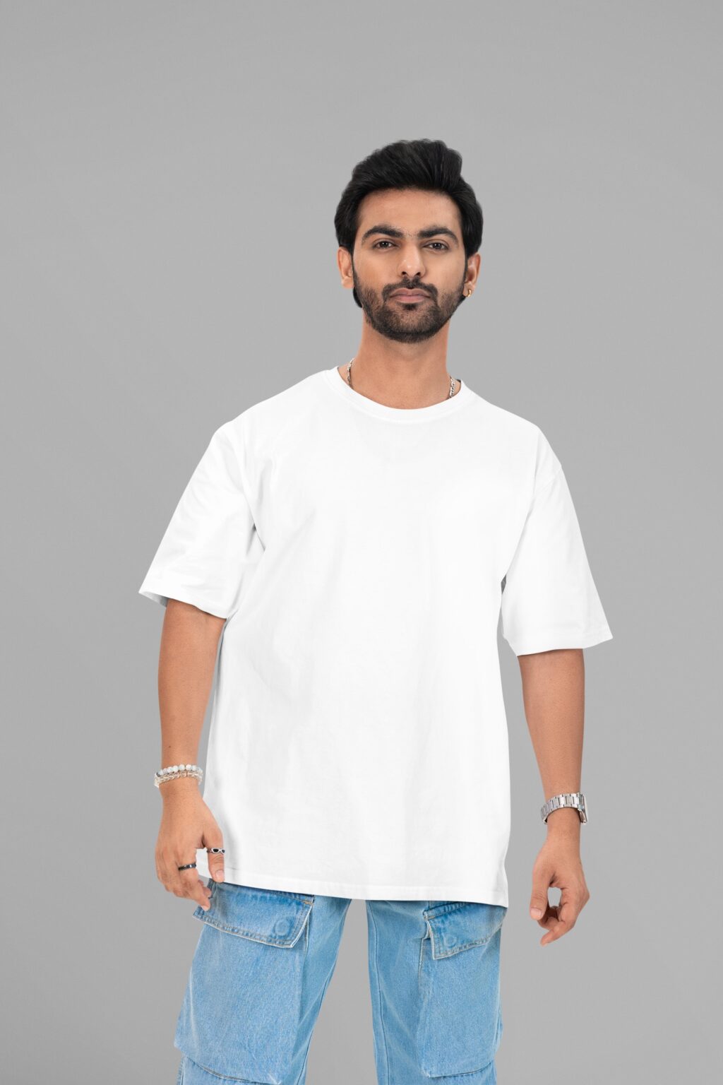 Plain White Oversized T-Shirt | Premium Heavyweight Comfort for Winter