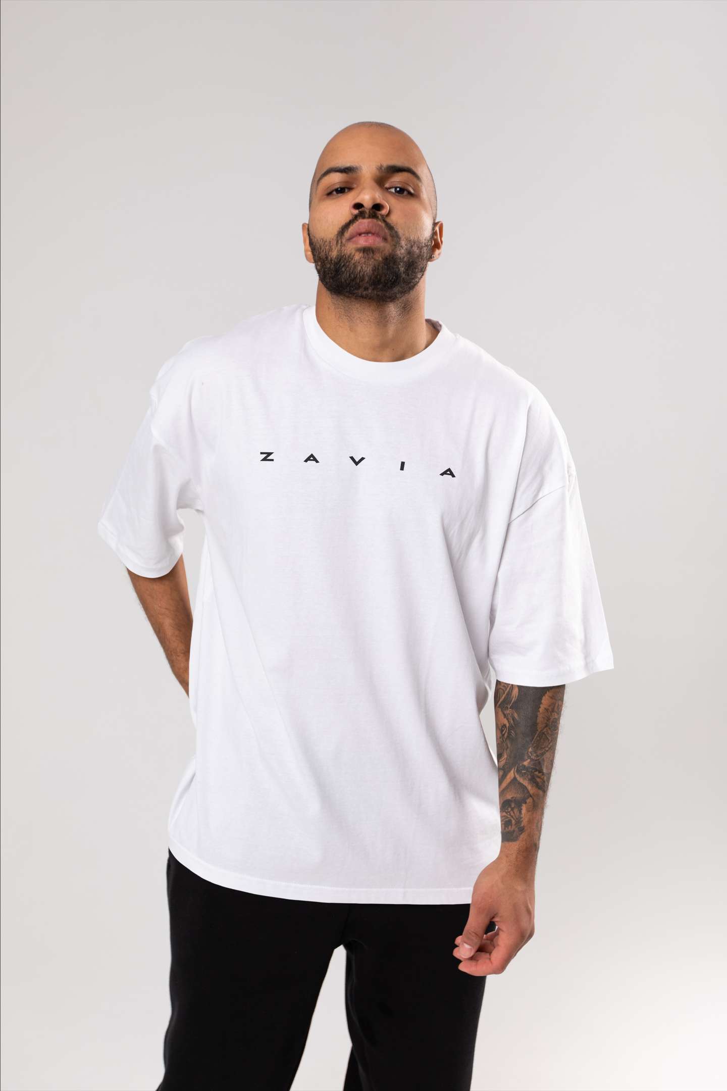 Premium White Oversized T-Shirt – 100% Cotton | Unisex Casual Wear | Relaxed Fit for Men & Women - Image 3