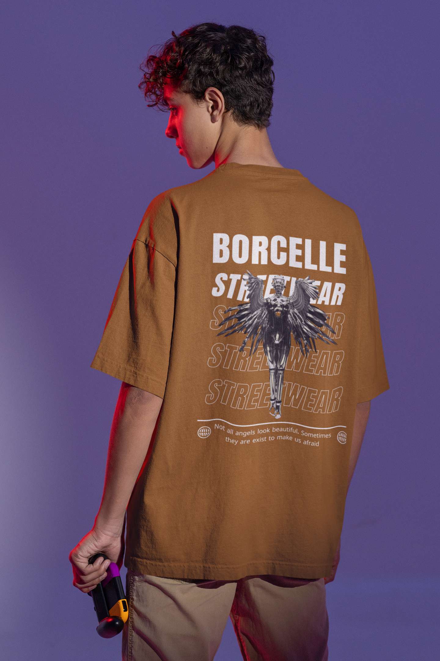 brown oversize tshirt