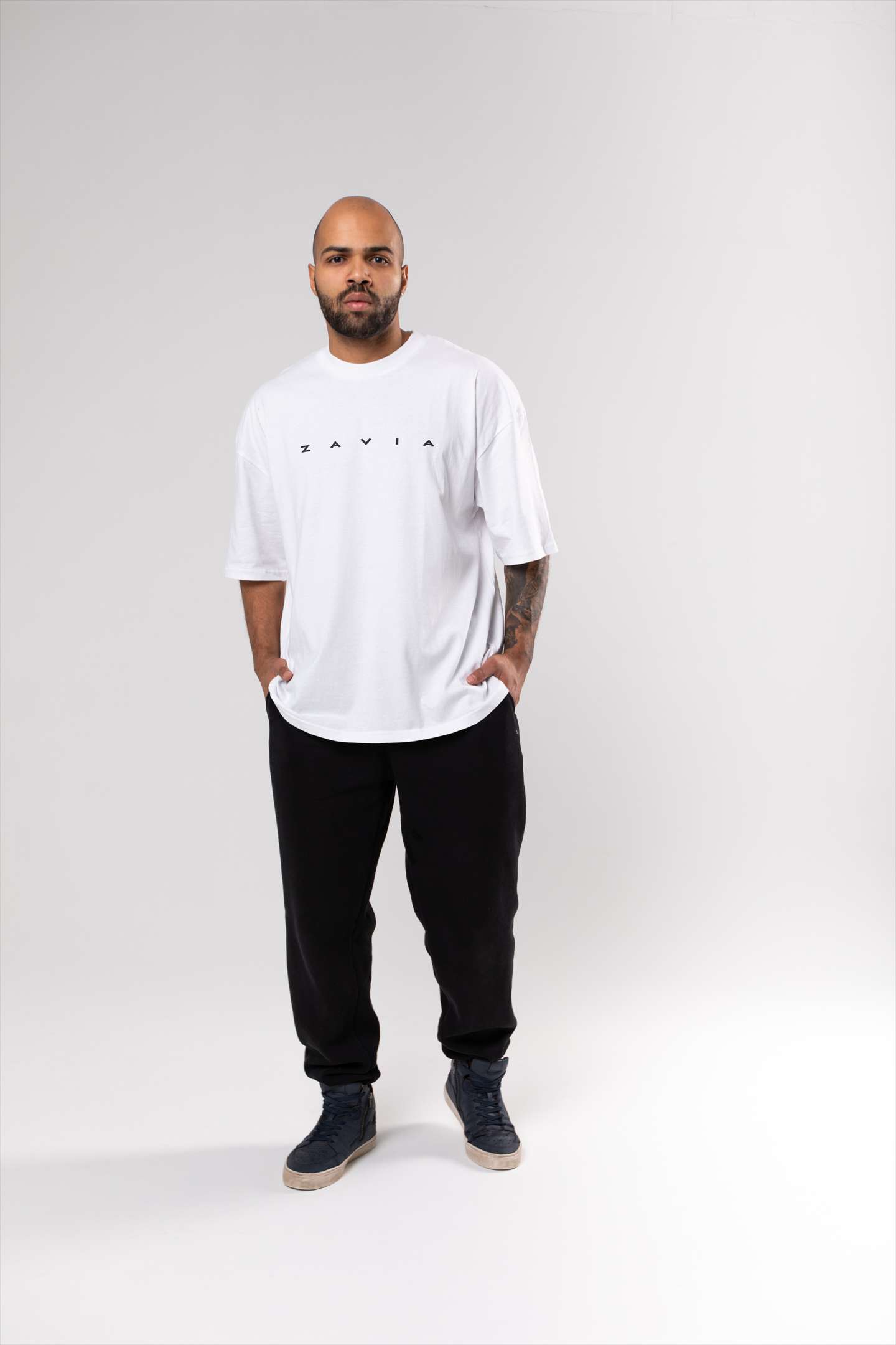 Premium White Oversized T-Shirt – 100% Cotton | Unisex Casual Wear | Relaxed Fit for Men & Women - Image 2