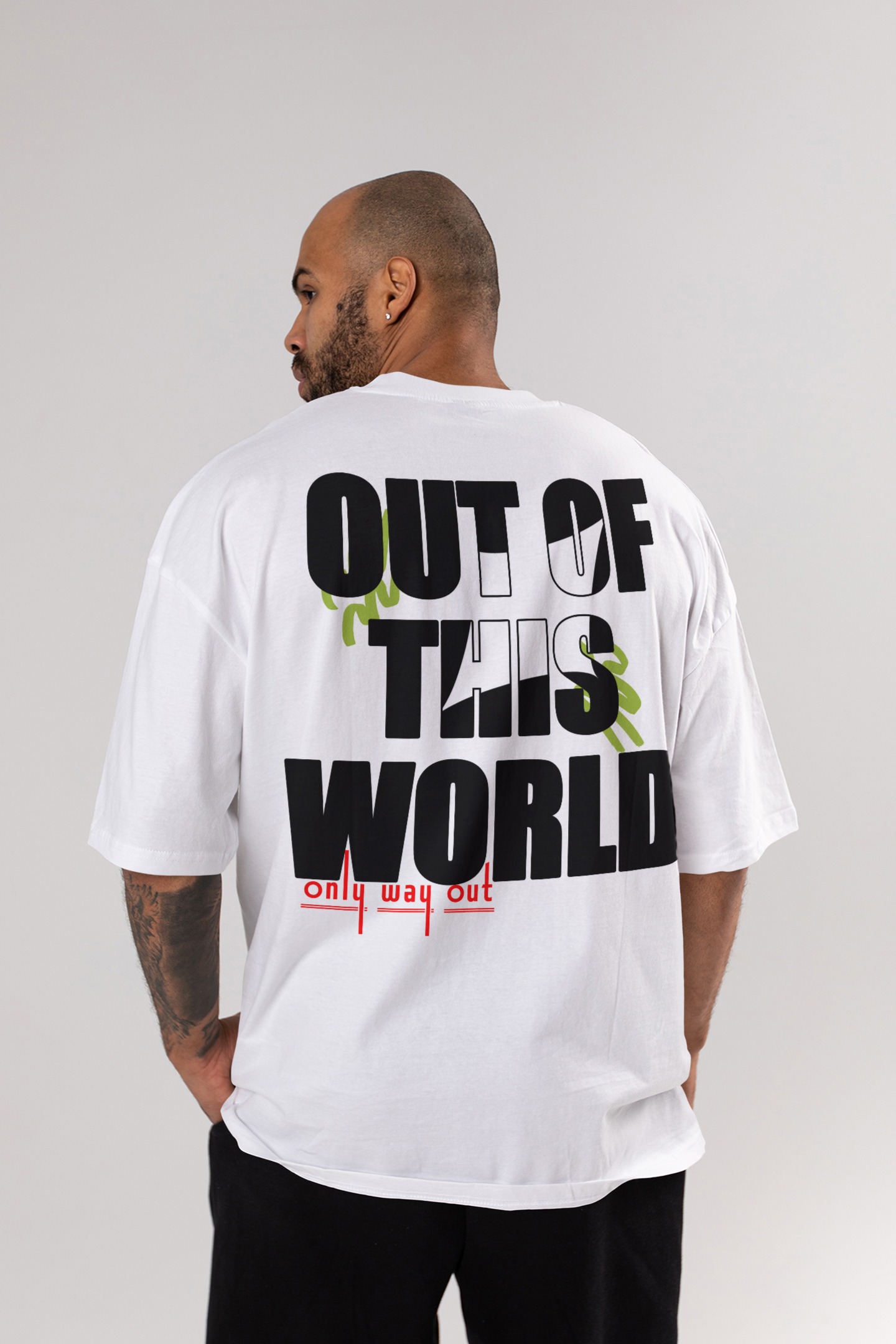 white oversize tshirt