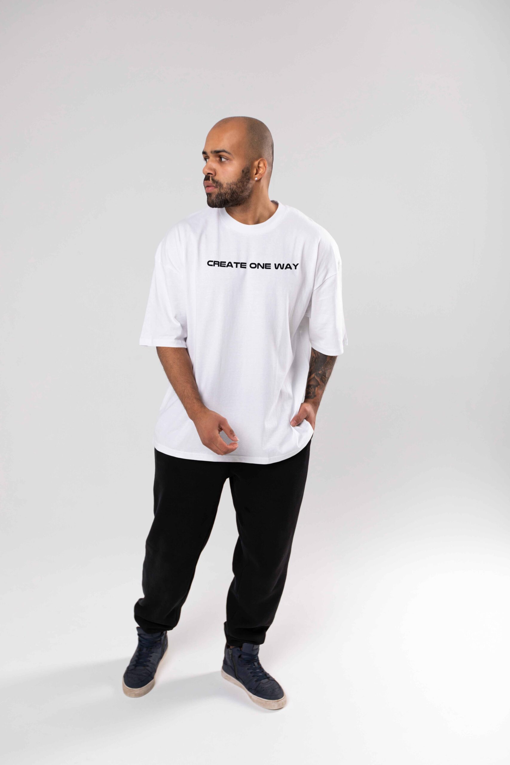 ZAVIA White Oversized T-Shirt | Out of This World Premium Design - Image 3