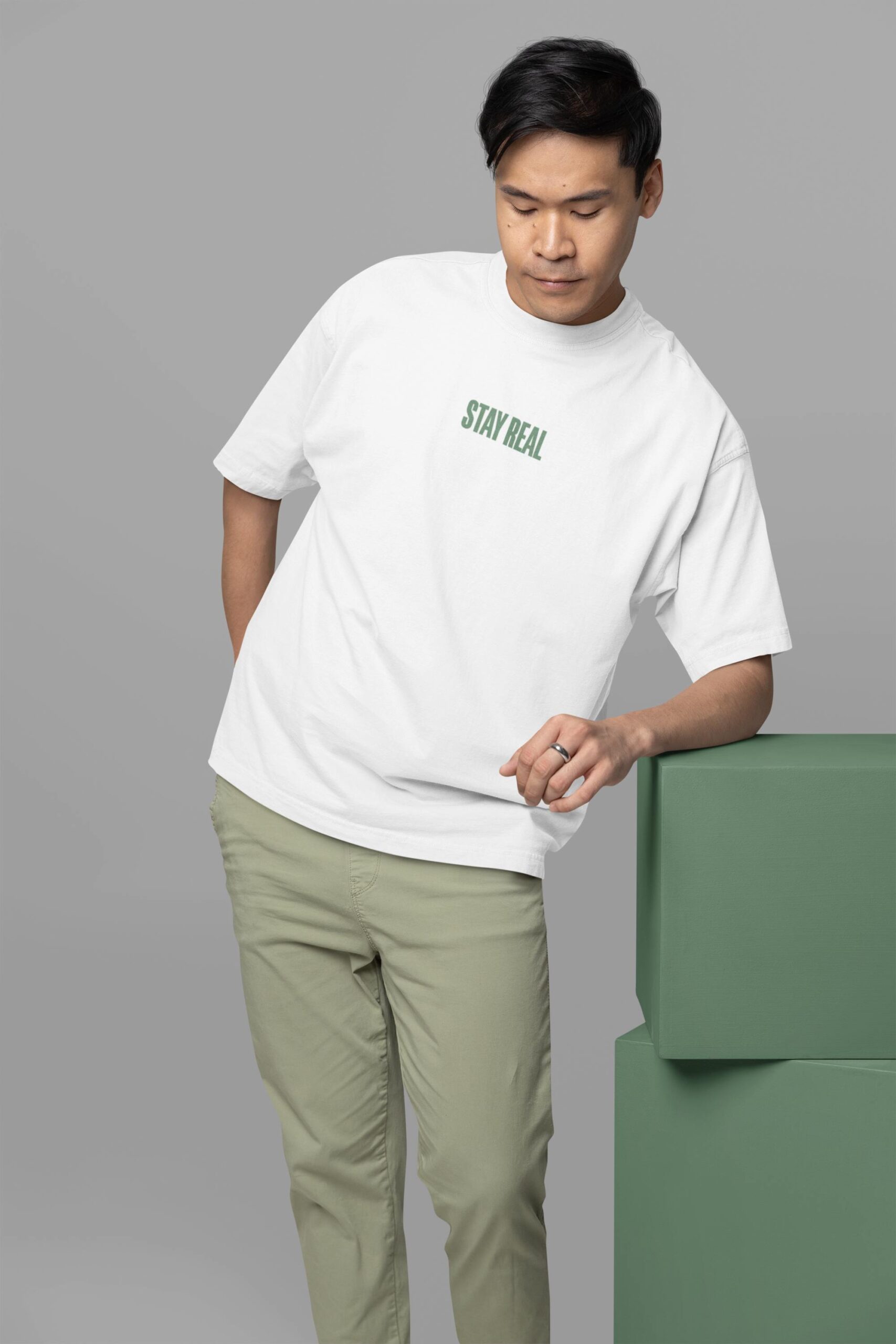 Zavia White Oversized T-Shirt – Soft, Breathable & Relaxed Fit - Image 2